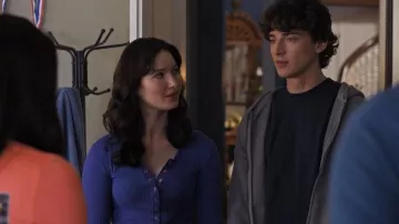 Free People Going Places Cardi worn by Adriana Russo (Madelyn Keys) as seen in Finding Her Edge (S01E08)