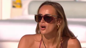 Saint Laurent SL M137 Amelia Aviator Sunglasses worn by Millie Court as seen in Love Island: All Stars (S03E07)