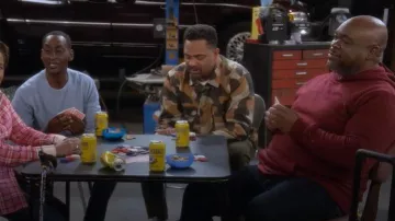 Dickies Camouflage Canvas Work Shirt worn by Bennie Upshaw (Mike Epps) as seen in The Upshaws (S07E07)