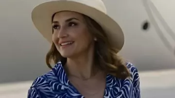 Caught by Love 2026 Rachael Leigh Blue Shirt worn by (Rachael Leigh Cook) in Caught by Love