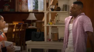 Forever 21 Striped Abstract Jacquard Shirt worn by Bernard (Jermelle Simon) as seen in The Upshaws (S07E08)