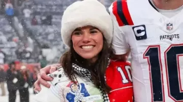 Ann Michael Maye AFC Championship Game Jacket of Ann Michael Maye in Ann Michael Maye and Drake "Drake Maye" Maye are SUPER BOWL BOUND ???? (via NFL)