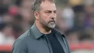 Hansi Flick 2026 Gray Cotton Jacket worn by Hansi Flick in Thierry Henry heaps praise upon Barcelona manager Hansi Flick ❤️