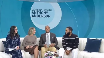 Talbots Faux Leather Skirt worn by Dylan Dreyer as seen in Today on January 23, 2026