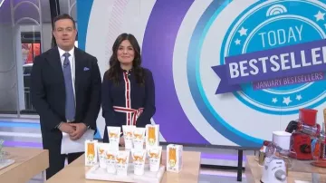 Boden Kate Tipping Shirt Dress worn by Adrianna Barrionuevo Brach as seen in Today on  January 26, 2026