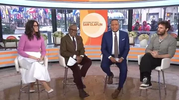 Prada rushed Leather Slingback Pumps worn by Savannah Sellers as seen in Today on January 26, 2026