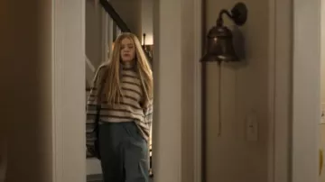 Free People We The Free Nina Stripe Long Sleeve Tee worn by Flora (Leven Miranda) as seen in It's Not Like That (S01E01)