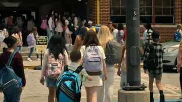 JanSport Right Pack Backpack worn by Penelope (Cassidy Paul) as seen in It's Not Like That (S01E01)