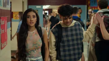 Pleasures Career Contrast Plaid Hoodie worn by Merritt (Caleb Baumann) as seen in It's Not Like That (S01E01)