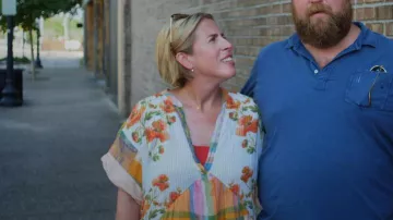 Free People Printed Agnes Dress worn by Erin Napier as seen in Home Town (S10E04)