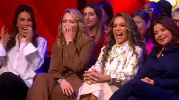 Ulla Johnson Blanca Straight-Leg Trousers worn by Sara Haines as seen in The View on January 23, 2026