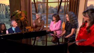 Staud Pierre Pants worn by Sunny Hostin as seen in The View on  January 27, 2026