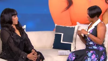 Rodarte Belted floral-print Silk-twill Midi Dress worn by Tamron Hall as seen in Tamron Hall Show on January 27, 2026