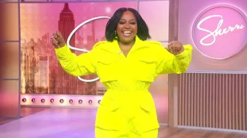 Norma Kamali Quilted Turtleneck Jumpsuit worn by Sherri Shepherd as seen in Sherri on  January 27, 2026