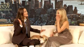 Mimchik Twist Trouser worn by Ali Larter as seen in The Drew Barrymore Show on January 20, 2026