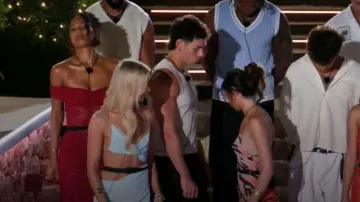 Runaway the Label Vaneya Lace Maxi Dress worn by Boston McCathrion as seen in Love Island Australia (S07E22)