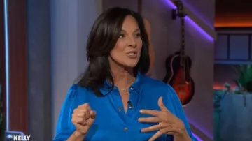 Ramy Brook Dina Button Down Bodysuit worn by Emily Kaufman as seen in The Kelly Clarkson Show on January 27, 2026