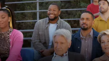 Carhartt Loose Fit Midweight Chambray Long-Sleeve Plaid Shirt worn by Sean (Luke Tennie) as seen in Shrinking(S03E01)