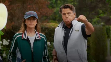L.L.Bean Mountain Classic Fleece Vest worn by Derek (Ted McGinley) as seen in Shrinking (S03E01)