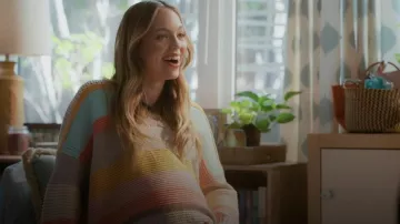 Daily Practice Beach Daze Chunky Oversized Sweater worn by (Claudia Sulewski) as seen in Shrinking (S03E01)