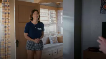 Frankies Bikini Gingham Shorts worn by Alice (Lukita Maxwell) as seen in Shrinking(S03E01)