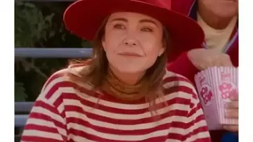 Shrinking S3 Christa Miller Striped Shirt worn by Liz (Christa Miller) in Shrinking (S02)