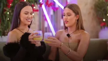 White Fox Boutique Tell Me A Secret Strapless Bustier Nude worn by Yana Marks as seen in Love Island Australia (S07E23)