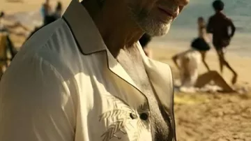 The Wrecking Crew 2026 Dave Bautista Palm Tree Shirt worn by James (Dave Bautista) in The Wrecking Crew