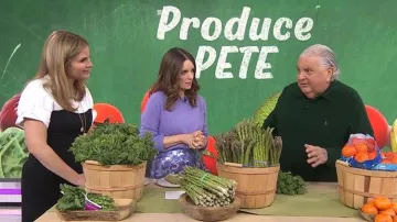 Pull en soie en cachemire Tory Burch porté par Tina Fey tel que vu dans Today le 27 janvier 2026