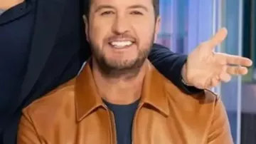 Chaqueta bomber con cremallera Luke Bryan de American Idol S24 de Luke Bryan en American Idol