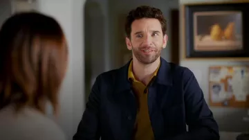Rag & Bone Mace Cotton Shirt Jacket worn by Brian (Michael Urie) as seen in Shrinking (S03E01)