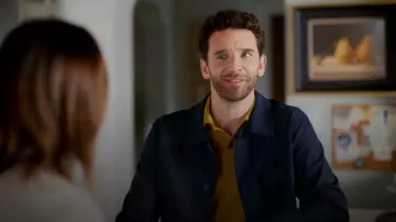 Rag & Bone Mace Cotton Shirt Jacket worn by Brian (Michael Urie) as seen in Shrinking (S03E01)