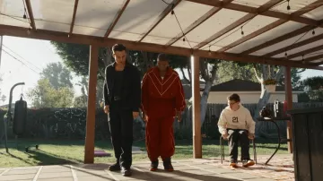 Willy Chavarria Bad Boy Track Pants worn by Henrietta Wilson (Aisha Hinds) as seen in 9-1-1 (S09E09)