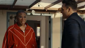 Willy Chavarria Cropped Bad Boy Jacket worn by Henrietta Wilson (Aisha Hinds) as seen in 9-1-1 (S09E09)
