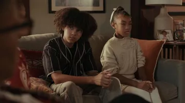 WTAPS Stripe Baseball Shirt worn by Denny Wilson (Declan Pratt) as seen in 9-1-1 (S09E09)