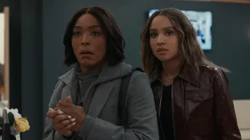 Ronny Kobo Women's Linde Faux Leather Jacket worn by May Grant (Corinne Massiah) as seen in 9-1-1 (S09E09)