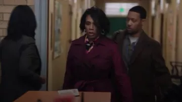 Hobbs London Saskia Trench Coat worn by Barbara Howard (Sheryl Lee Ralph) as seen in Abbott Elementary (S05E12)