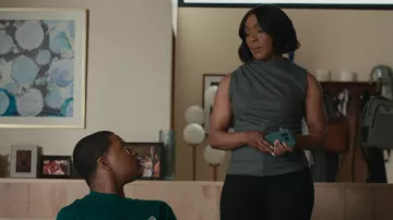 Veroinca Beard Mylie Sleeveless Top worn by Athena Grant (Angela Bassett) as seen in 9-1-1 (S09E09)