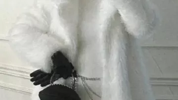 White Fur Coat worn by Jarrett Stidham in Jarrett Stidham Highlights | NFL 2025–2026