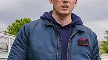 Silent Witness S29 Jack Hodgson Blue Bomber Jacket