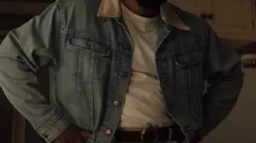 Denim Jacket worn by Yahya Abdul-Mateen II in Wonder Man - Official Trailer #2 (2026) Yahya Abdul-Mateen II, Ben Kingsley, Demetrius Grosse