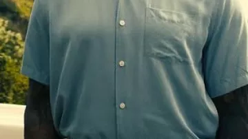 Blue Shirt worn by James (Dave Bautista) in The Wrecking Crew