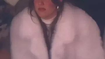 Kennedy Stidham 2026 White Fur Coat