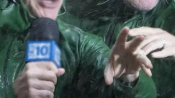 Green Rain Jacket worn by (David Harbour) in DTF St. Louis