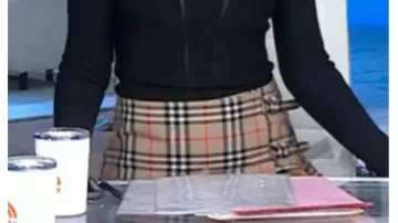 Plaid Pleated Mini Skirt worn by (Savannah Guthrie) in Today (S67)
