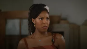 Kurt geiger Pave Eagle Earrings worn by Gaby (Jessica Williams) as seen in Shrinking (S03E01)