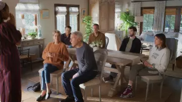 Salomon Xt-6 in Plum Caspia worn by Liz (Christa Miller) as seen in Shrinking (S03E01)