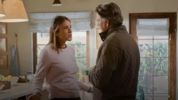 Lingua Franca "i heart LA" Women's Crewneck worn by Liz (Christa Miller) as seen in Shrinking (S03E01)