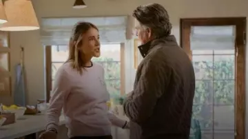 Lingua Franca "i heart LA" Women's Crewneck worn by Liz (Christa Miller) as seen in Shrinking (S03E01)