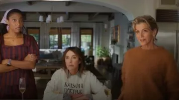 G. Label By Goop Oversized Angora Crewneck worn by (Wendie Malick) as seen in Shrinking (S03E01)